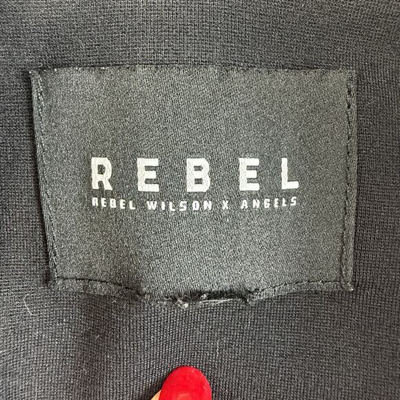 Torrid Rebel Wilson 1X Moto Jacket Black Grunge Punk Whimsigoth Emo Academia - Picture 5 of 11